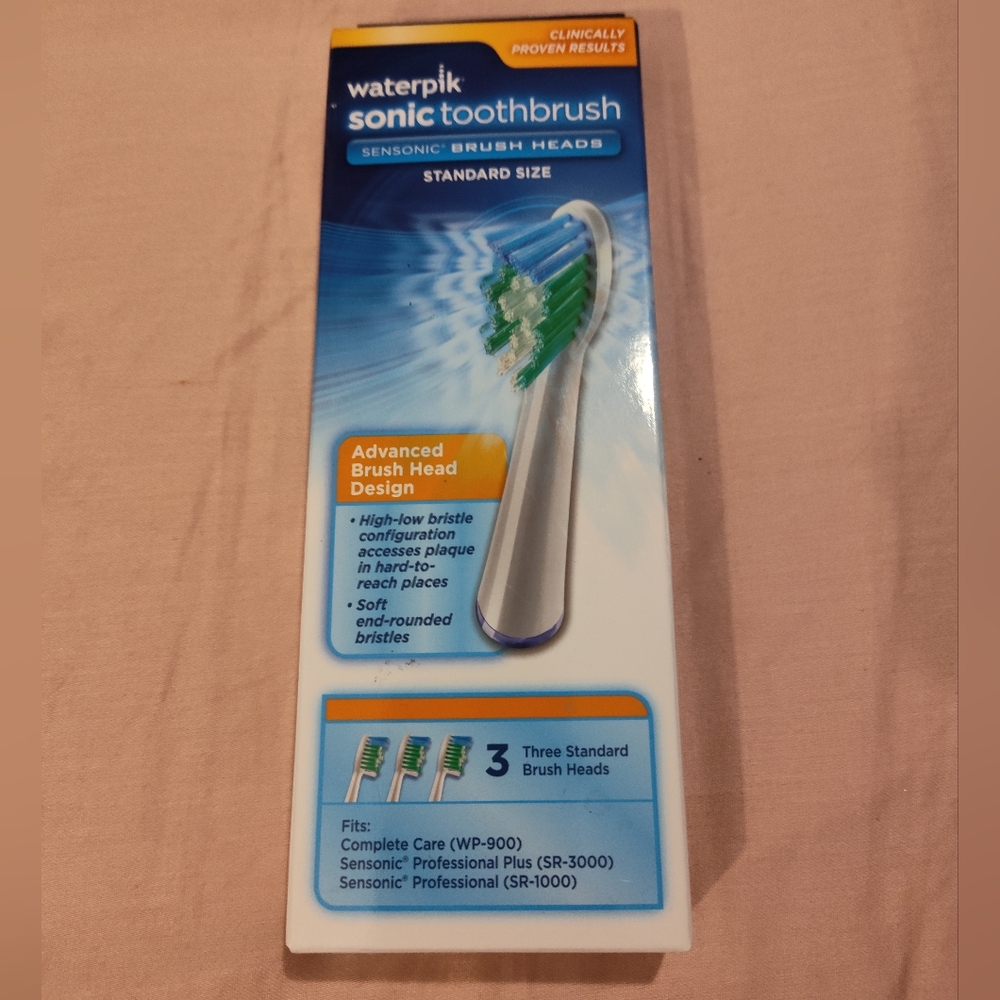 NWT!! SONIC Waterpik Toothbrush Heads (3pk)